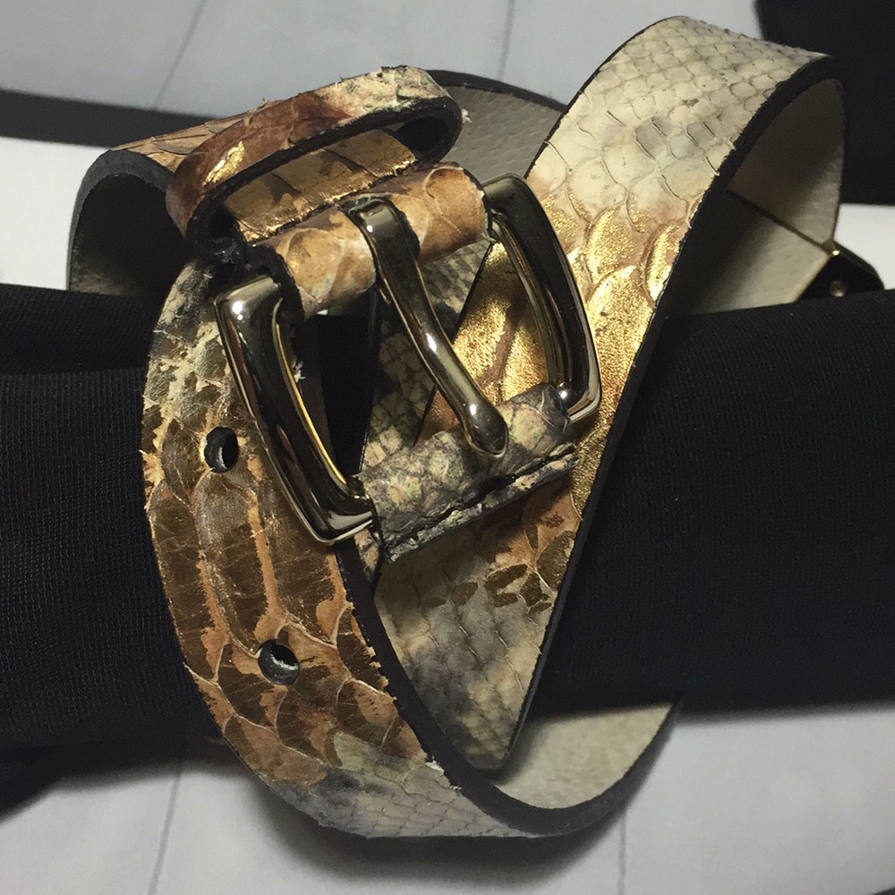 MICHAEL KORS SNAKE PRINT BELT